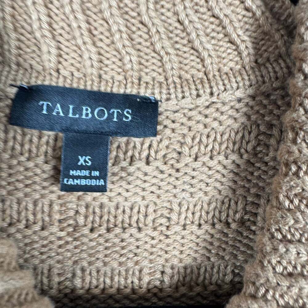 Talbots Textured Polo Cardigan - Picture 4 of 6